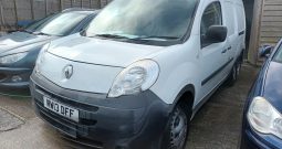RENAULT KANGOO VAN 1.5 DCI, 3DR, H/B, WHITE, 87000 MILES ONLY, VERY CLEAN EXAMPLE – £5495.00