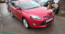 FORD FOCUS 1.0 TURBO, 5DR, H/B RED MET, LOW MILES, £35 ROAD TAX, VERY CLEAN EXAMPLE – COMING IN !!!!