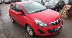 VAUXHALL CORSA 1.3 CDTI EXCITE, 5DR, H/B, RED, 70000 MILES ONLY, £35 ROAD TAX, VERY CLEAN EXAMPLE – £4995.00